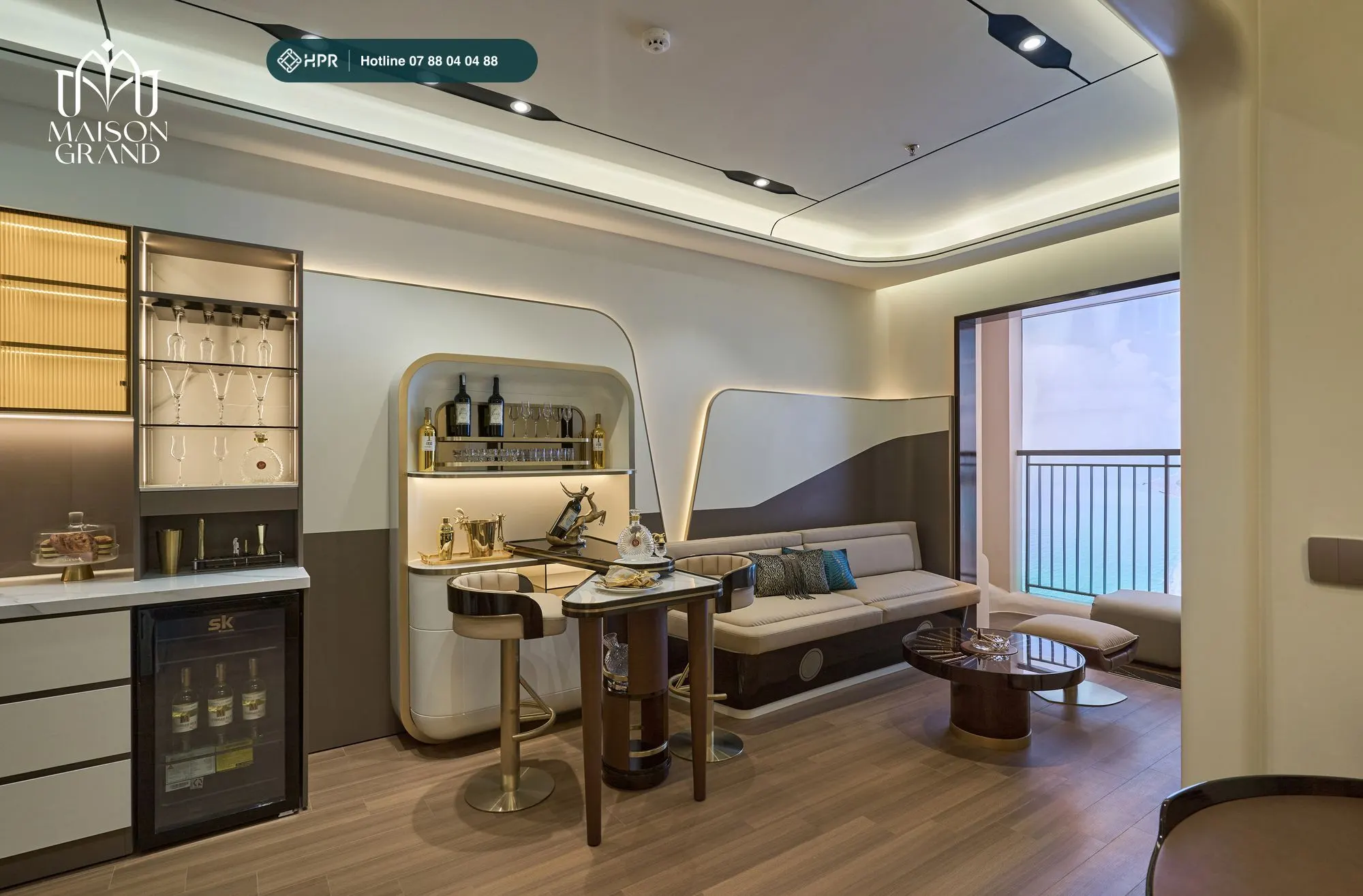 Nhà mẫu 1PN+ — bếp và bàn ăn
