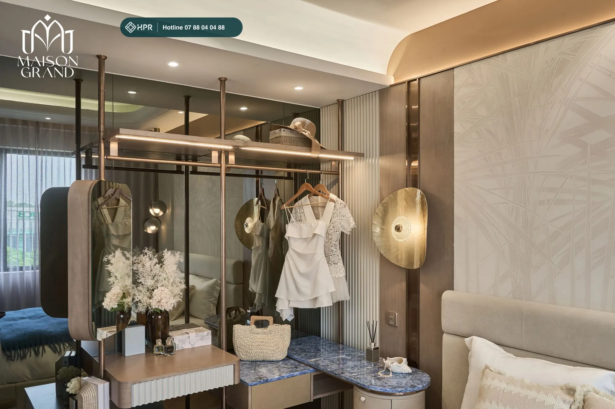 Nhà mẫu 2PN — phòng ngủ chính
