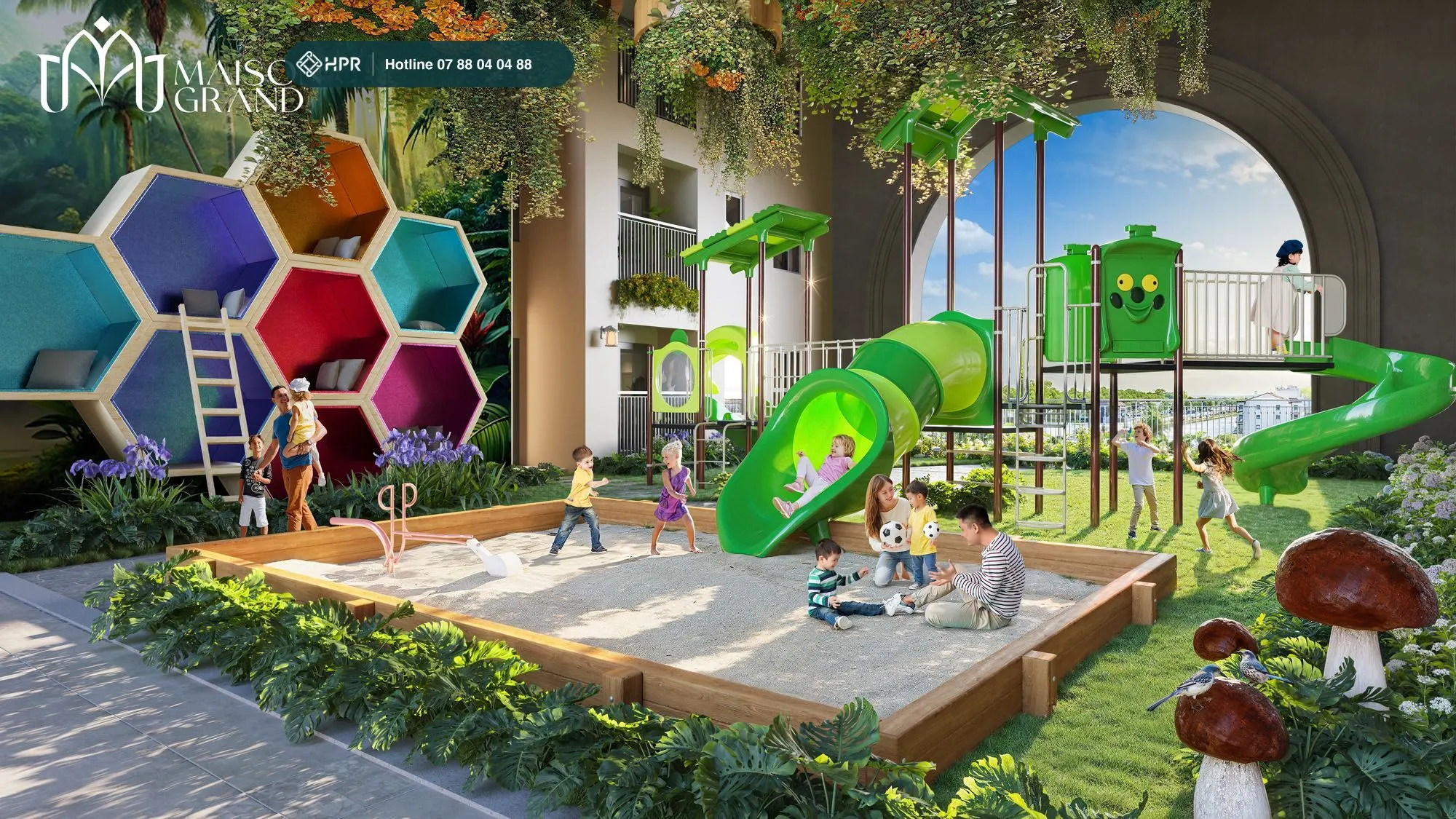 Khu vui chơi trẻ em Grand Kid tại Maison Grand Phú Mỹ