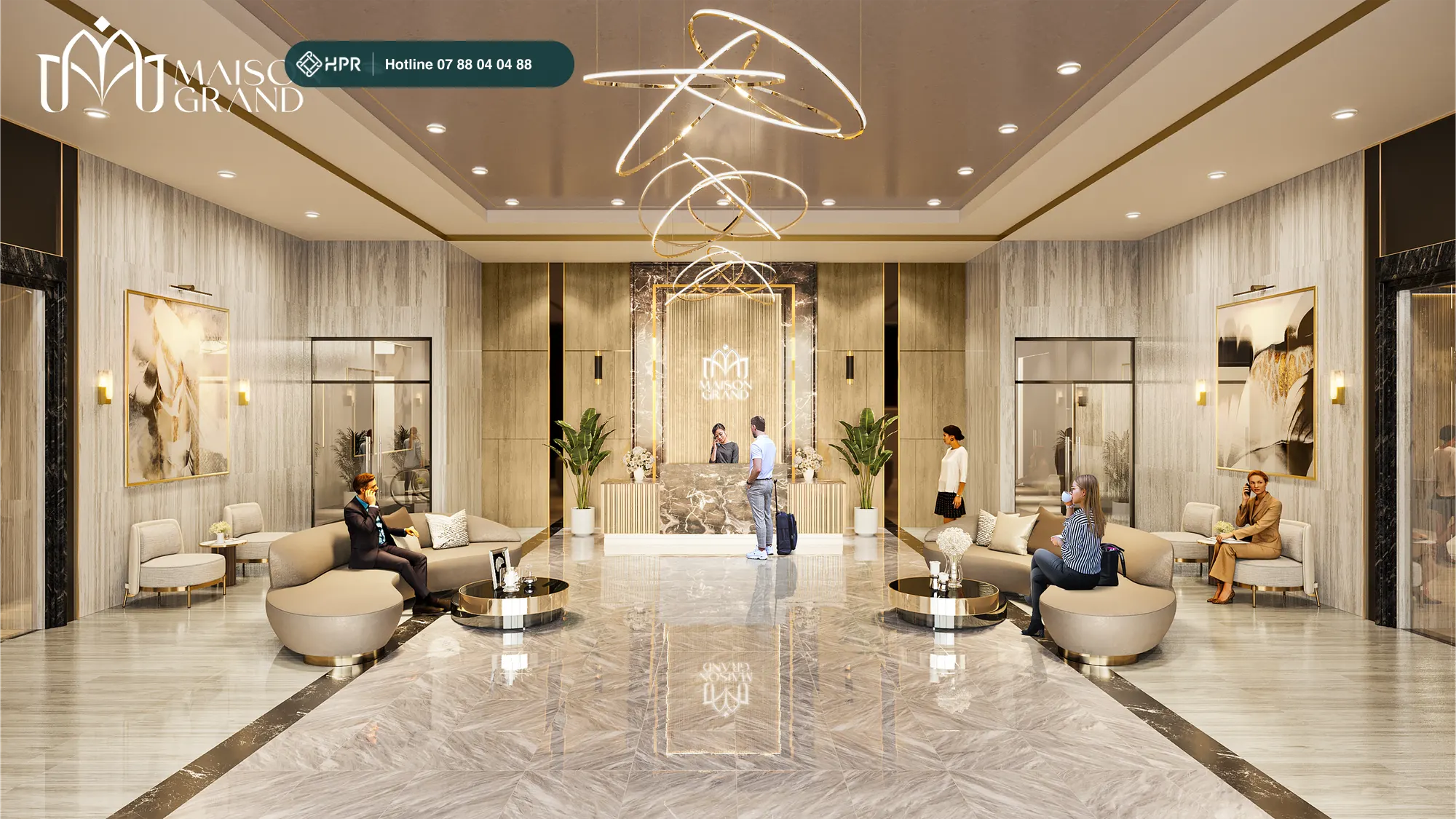 Sảnh căn hộ Maison Grand Phú Mỹ