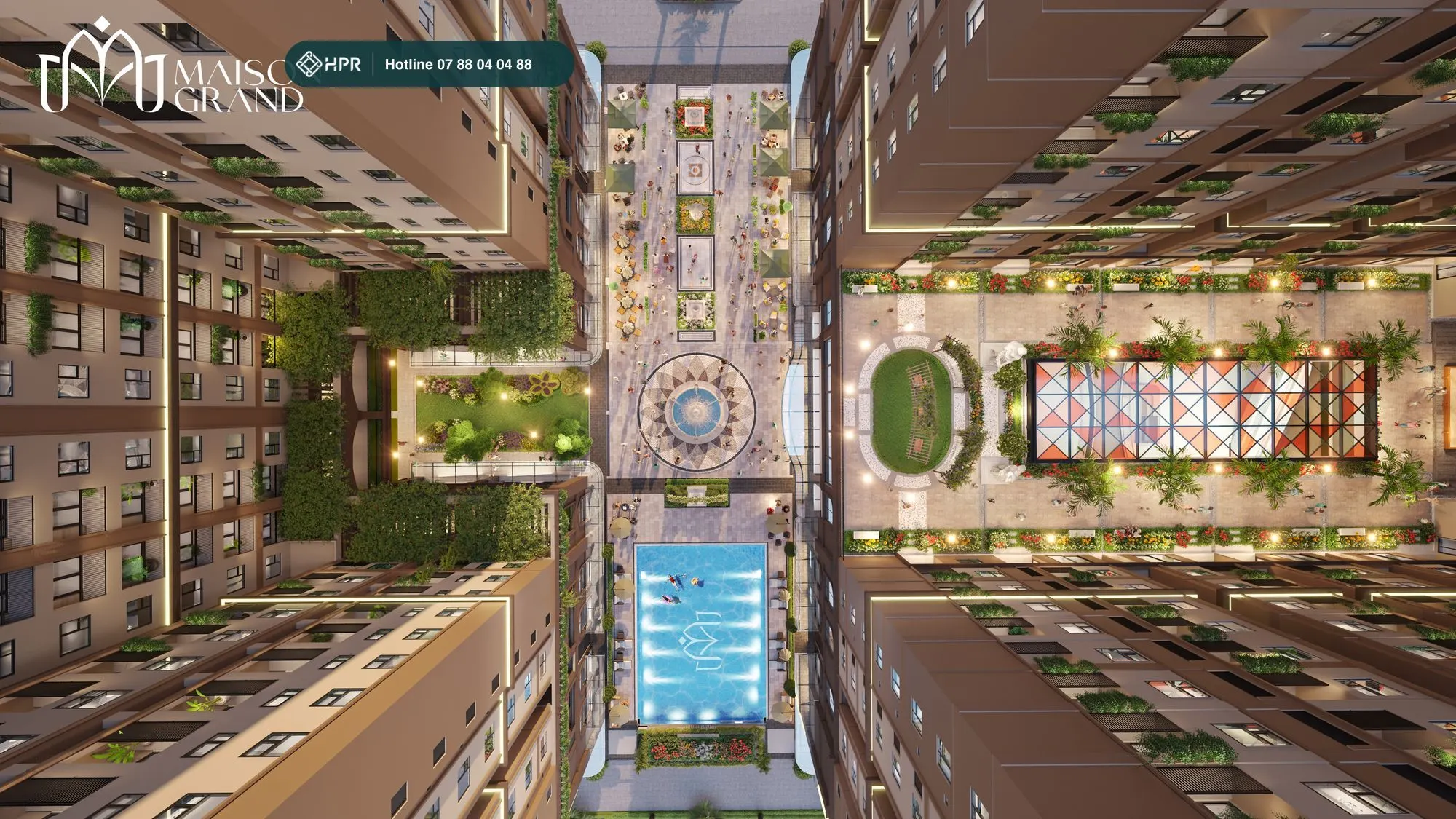 Tổng thể tiện ích Maison Grand Phú Mỹ
